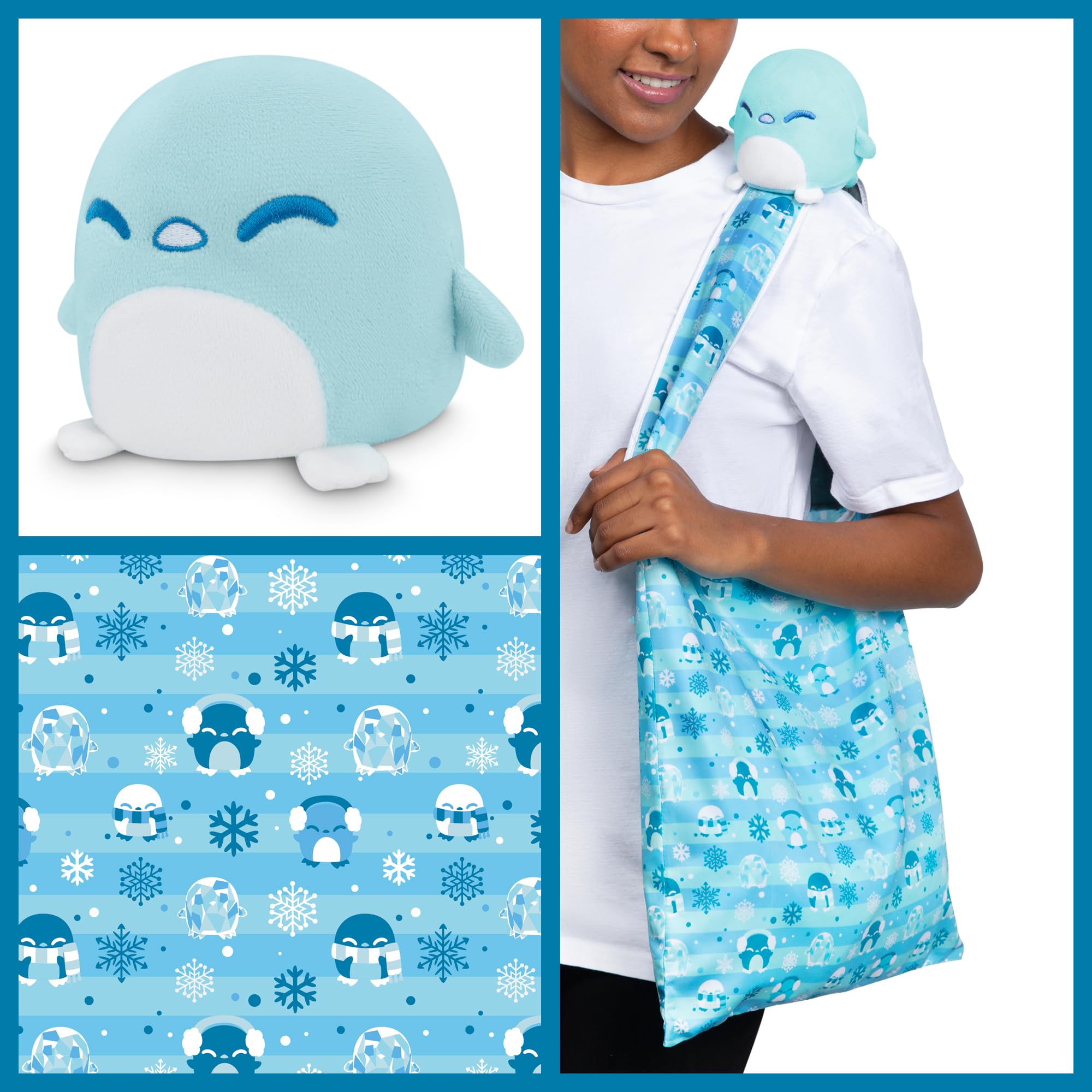 Foto 3 pulgar | Bolsa De Peluche Teeturtle Holiday Snowflake Penguin - Venta Internacional.