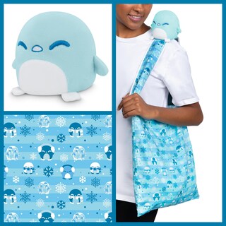 Foto 2 | Bolsa De Peluche Teeturtle Holiday Snowflake Penguin - Venta Internacional.
