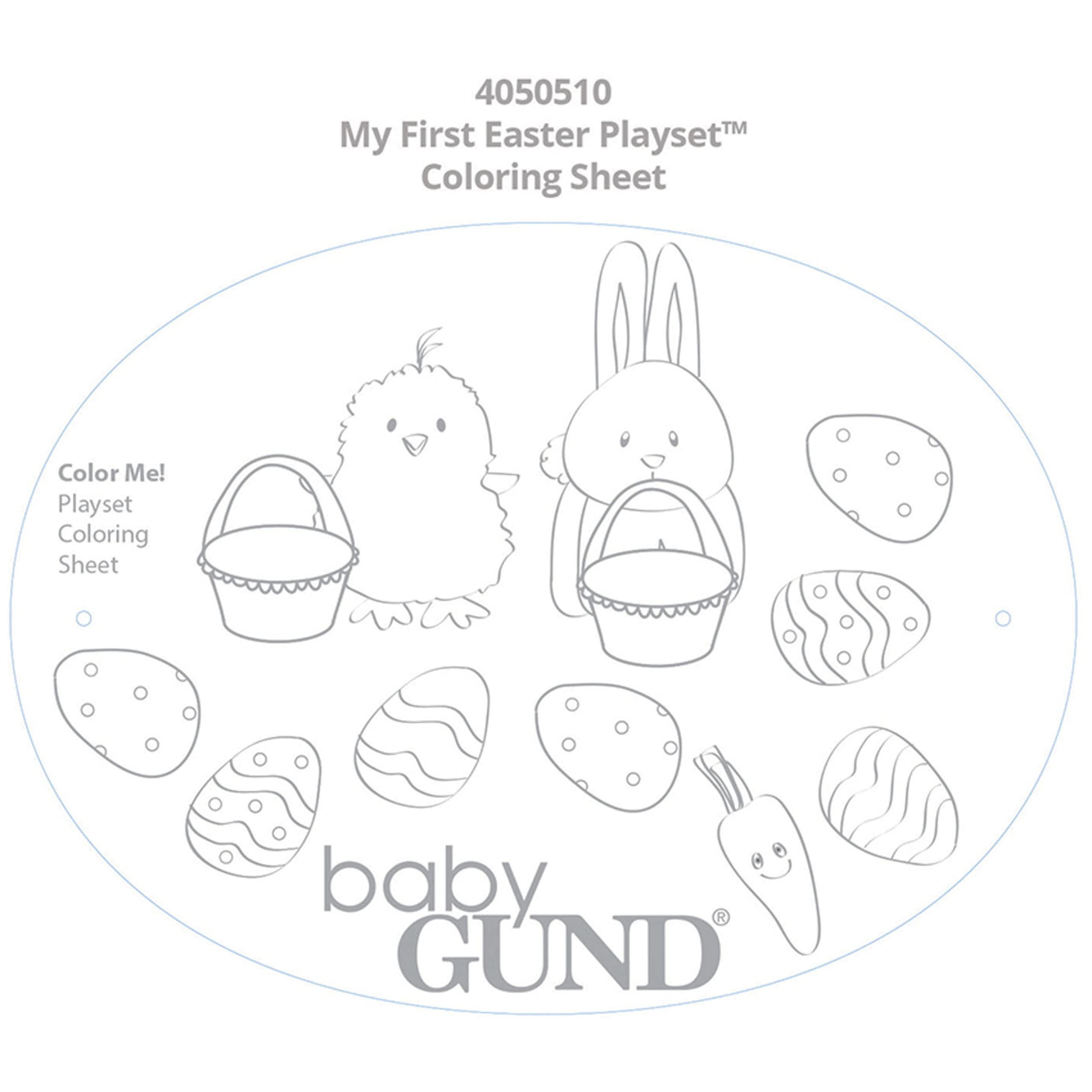 Foto 3 pulgar | Cesta De 5 Piezas De Plush Playset Gund Baby My First Easter - Venta Internacional.