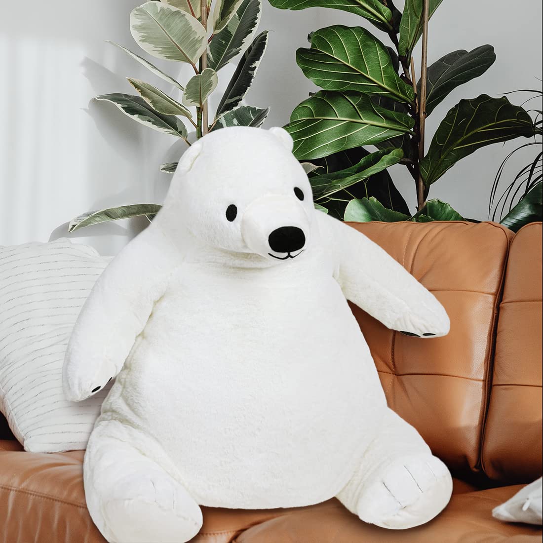 Foto 3 pulgar | Peluche Snowolf Djungelskog, Oso Gigante, 80 Cm, Blanco - Venta Internacional.