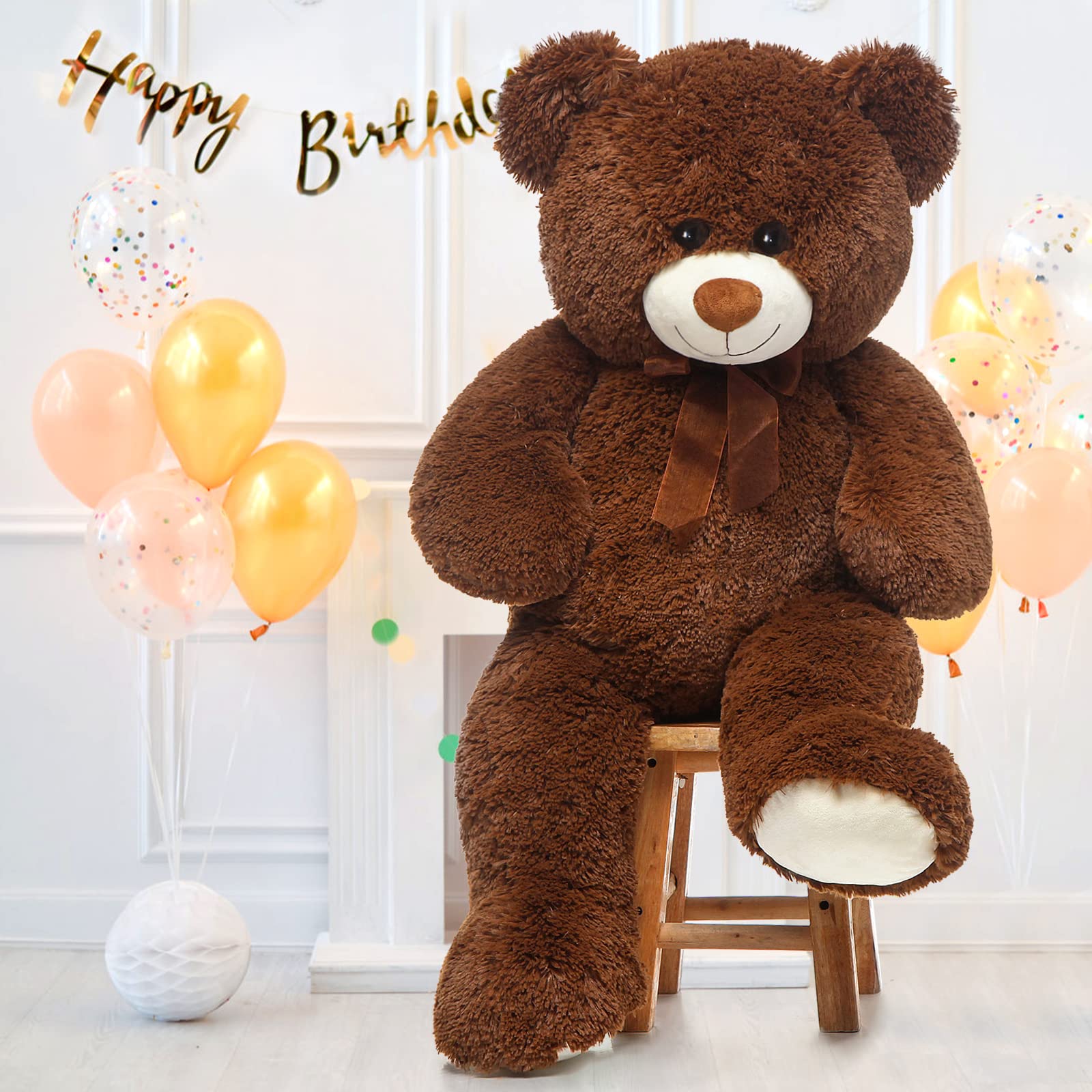 Foto 4 pulgar | Oso De Peluche Gigante Morismos De Peluche, 90 Cm, Color Marrón - Venta Internacional.