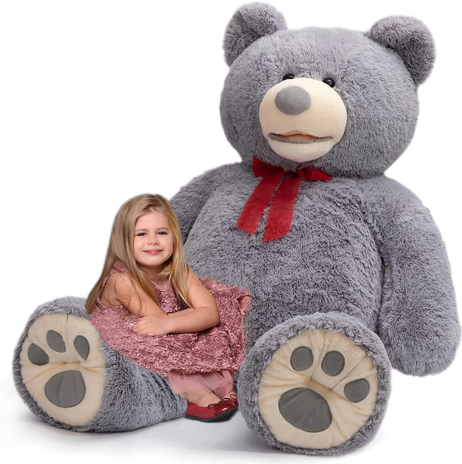 Foto 2 pulgar | Peluche Gigante Teddy Bear Hollyhome 150 Cm Gris - Venta Internacional