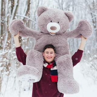 Foto 4 | Peluche Gigante Teddy Bear Hollyhome 150 Cm Gris - Venta Internacional