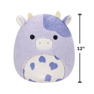 Foto 2 | Peluche Squishmallows Fuzz-a-mallows Bubba The Cow 30 Cm - Venta Internacional