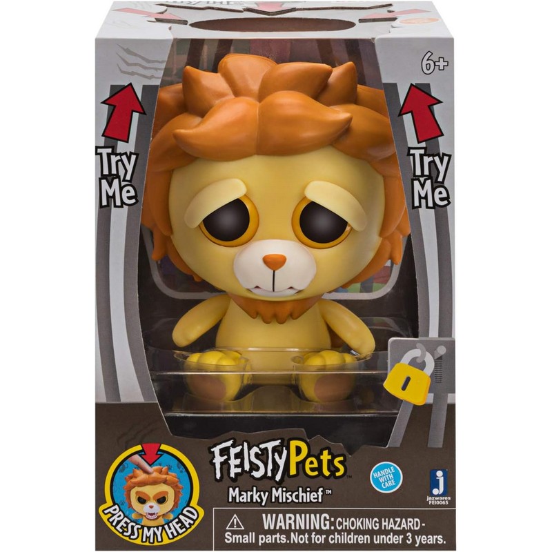 Figura De Juguete Feisty Pets Marky Mischief 4 Lion Para Niños Mayores De 3 Años - Venta Internacional.