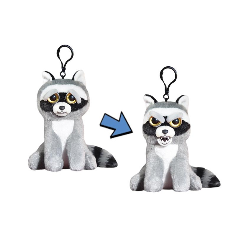 Mochila De Felpa Con Clip Feisty Pets Mini Rascal Rampage Raccoon - Venta Internacional.