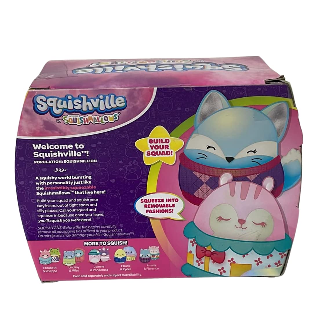 Foto 3 pulgar | Peluche Squishville Squishmallow, Paquete De 2 Unidades, Amina & Florence - Venta Internacional.