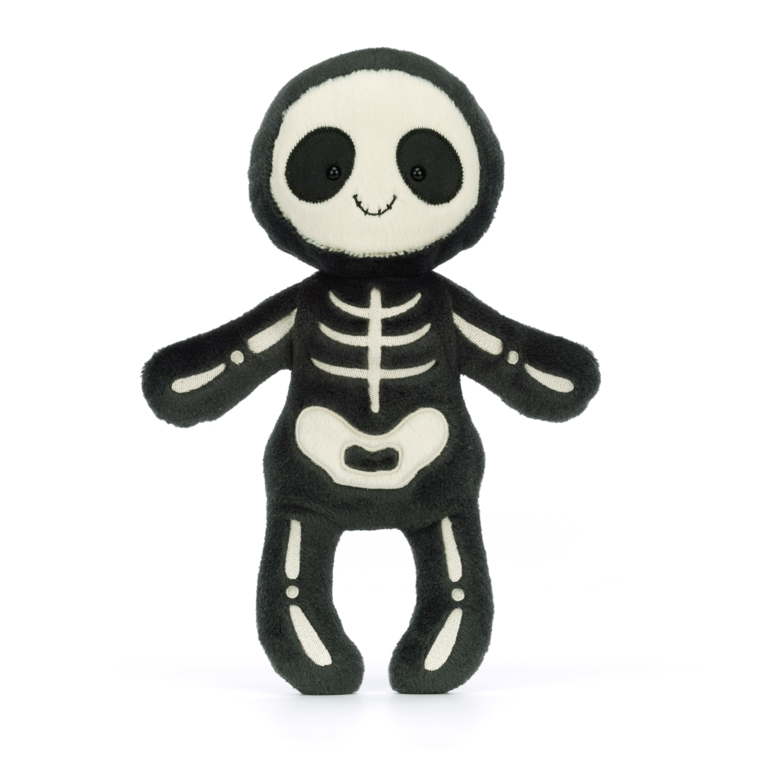 Peluche De Peluche Jellycat Skeleton Bob, 33 Cm, Espeluznante Peluche Para Halloween - Venta Internacional.