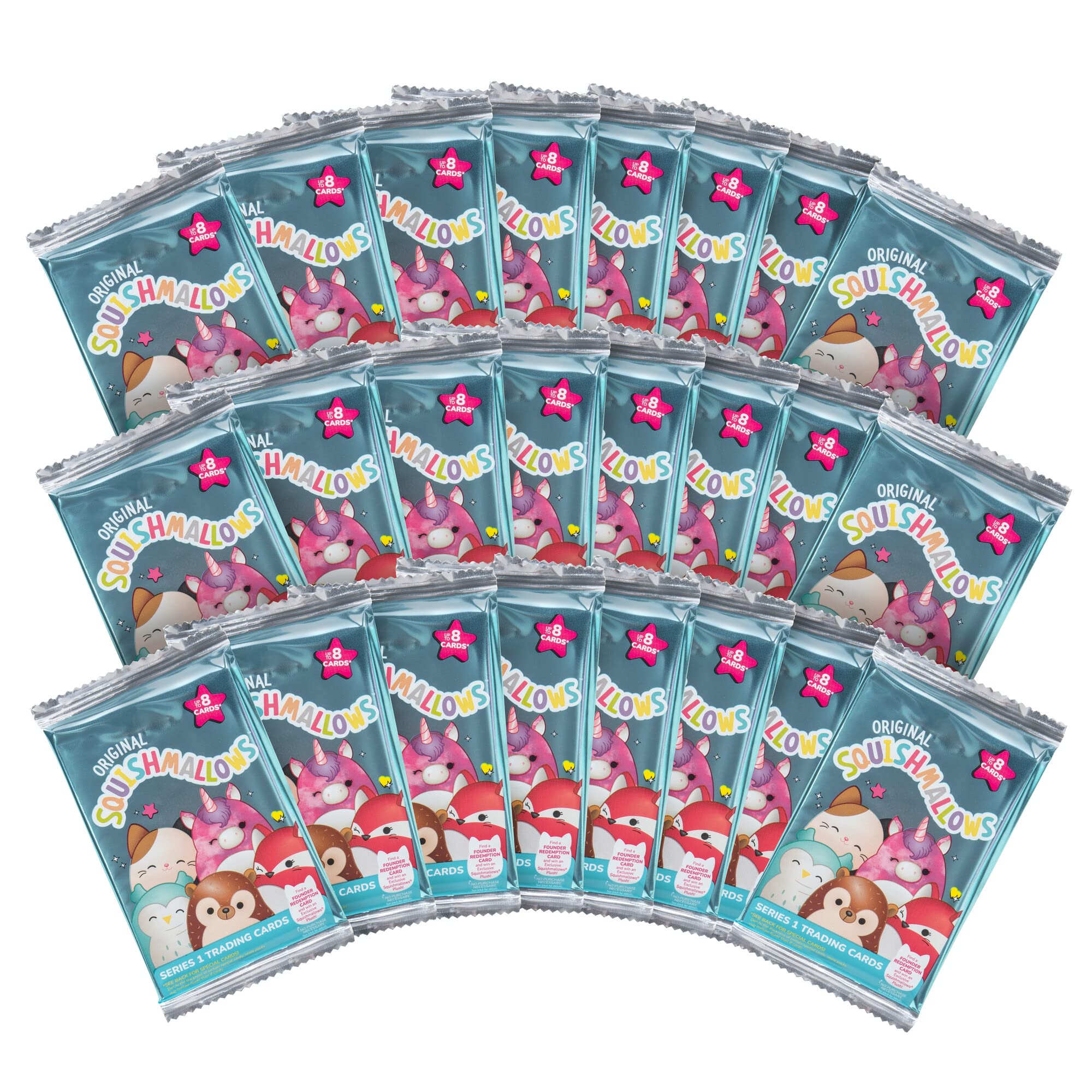 Foto 2 pulgar | Tarjetas de Entrenamiento Squishmallows Official Jazwares Series 1 Paquete De 24 - Venta Internacional