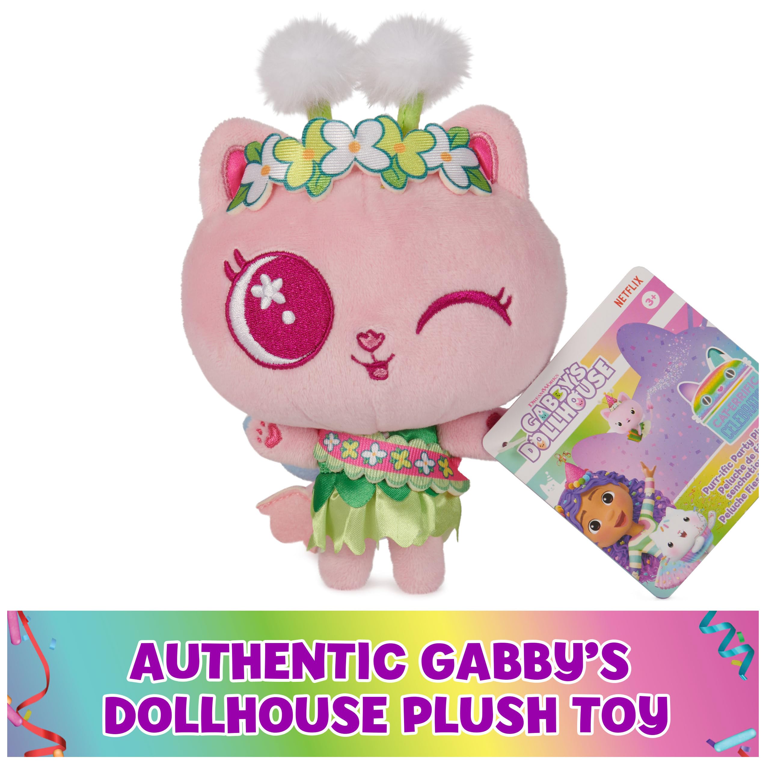Foto 7 pulgar | Peluche Gabby's Dollhouse Celebration Kitty Fairy, 15 Cm - Venta Internacional