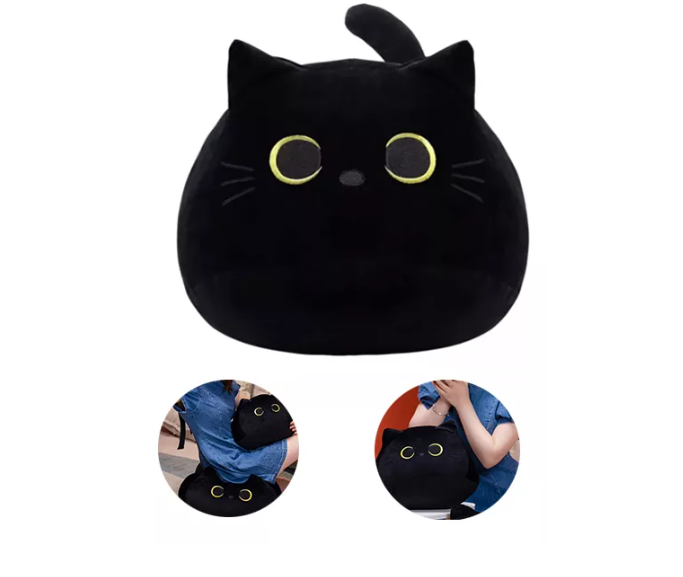 Almohada Muñeca Wünd De Felpa Gato Negro Juguete