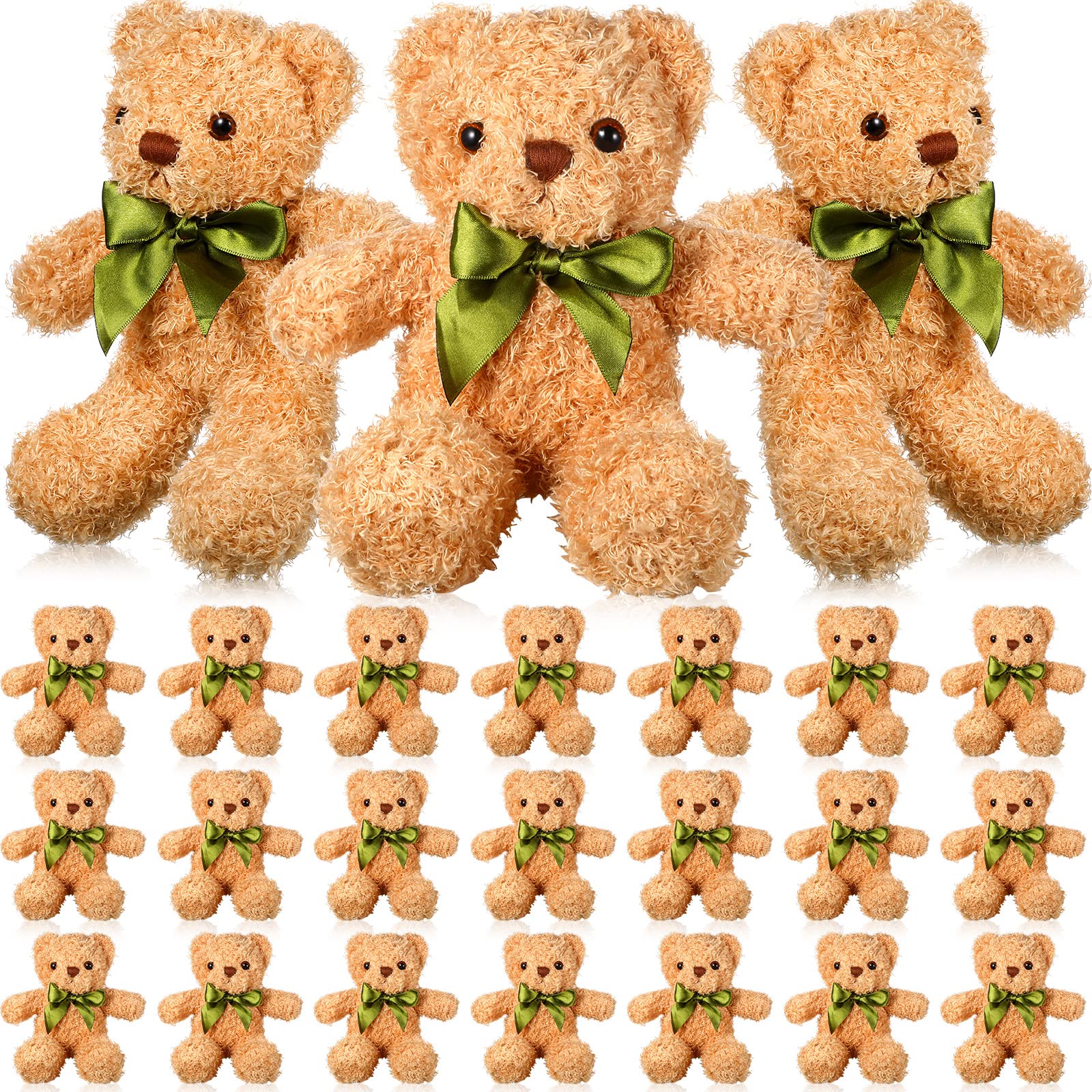 Foto 2 pulgar | Muñeco De Peluche Hydren Con Forma De Oso De Peluche, 25 Cm, Con Lazo Para Niños (24 Unidades) - Venta Internacional.