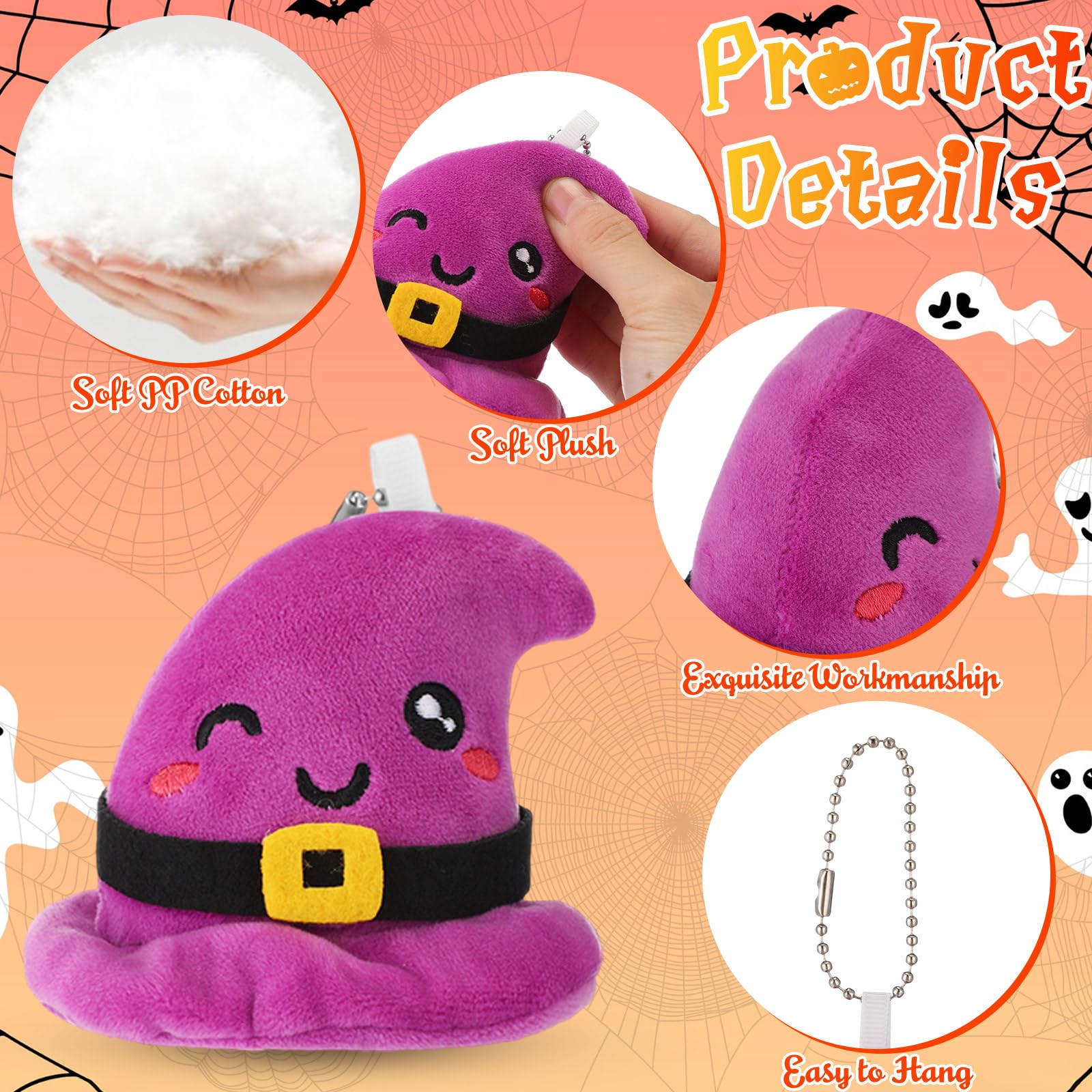 Foto 4 pulgar | Peluche Hydren Para Halloween, 18 Unidades, Animales De Peluche De 10 Cm - Venta Internacional.