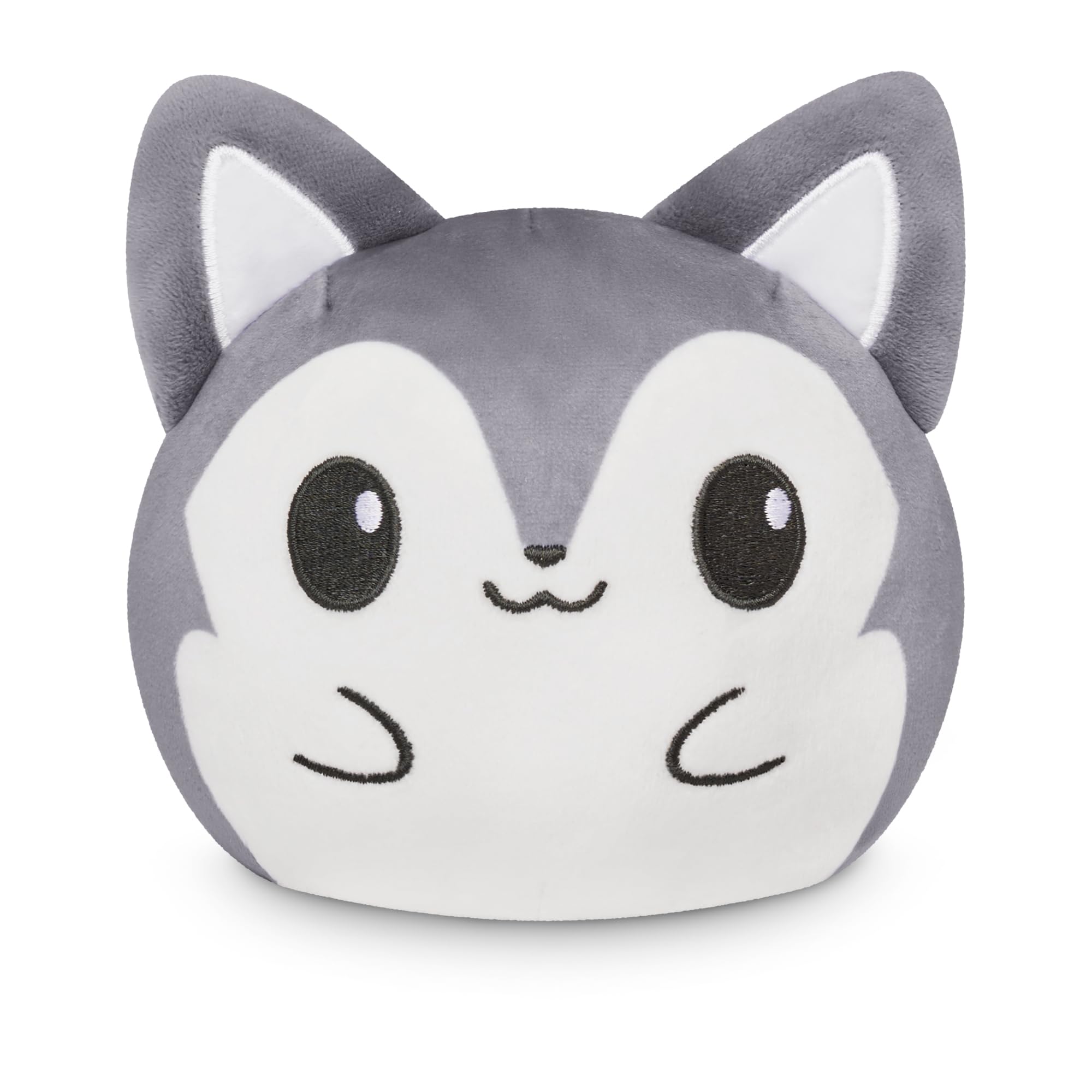 Peluche De Peluche Teeturtle 4, Reversible, Color Gris Lobo, 10 Cm - Venta Internacional.