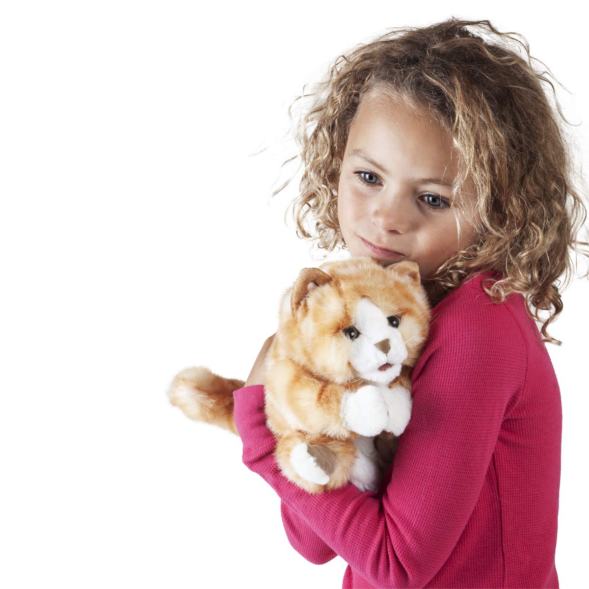 Foto 4 pulgar | Hand Puppet Folkmanis Orange Tabby Kitten Para Niños - Venta Internacional.