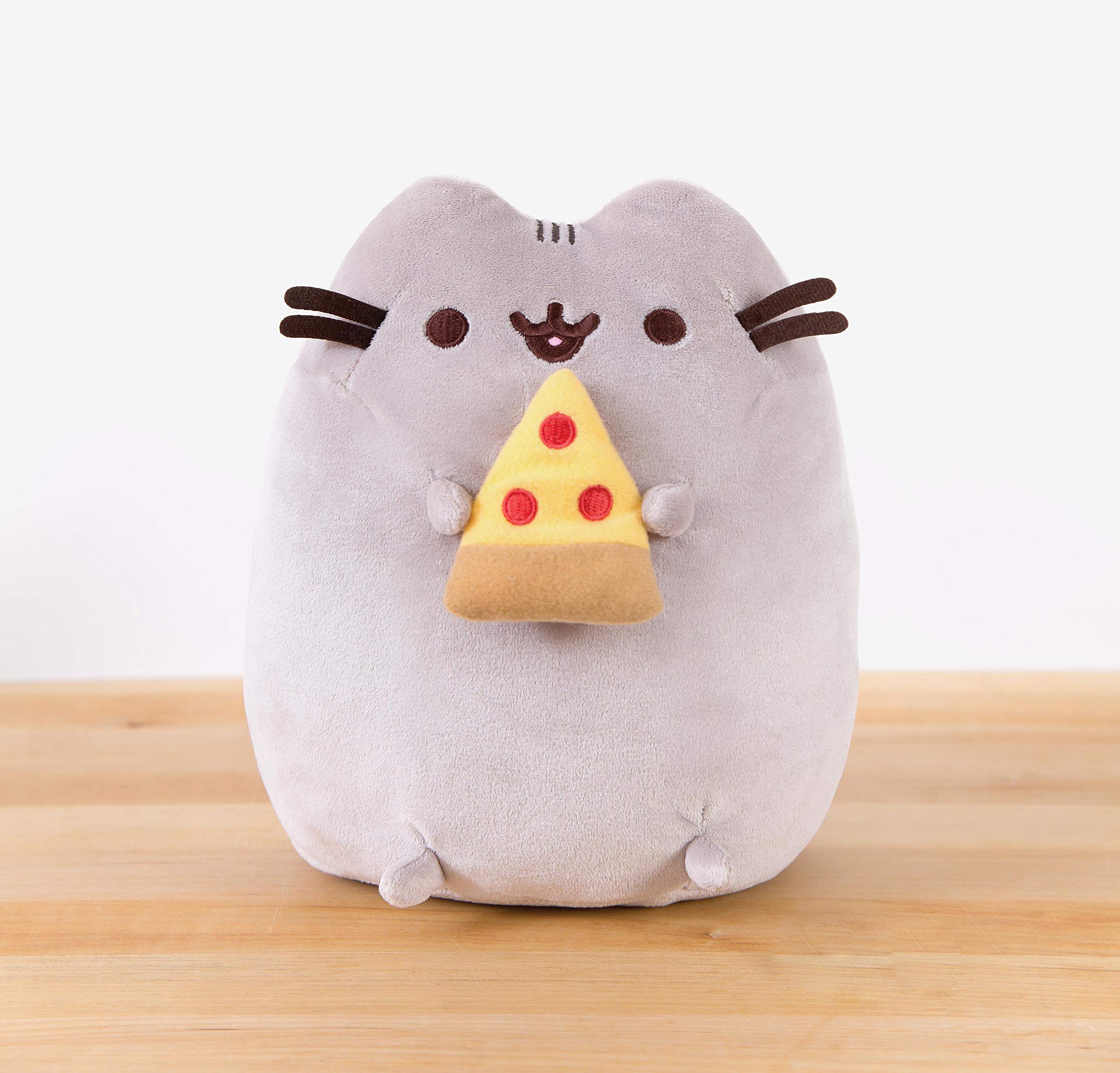 Foto 3 pulgar | Pizza De Peluche Gund Pusheen Con Forma De Animal De Peluche, 24 Cm, Gris - Venta Internacional.