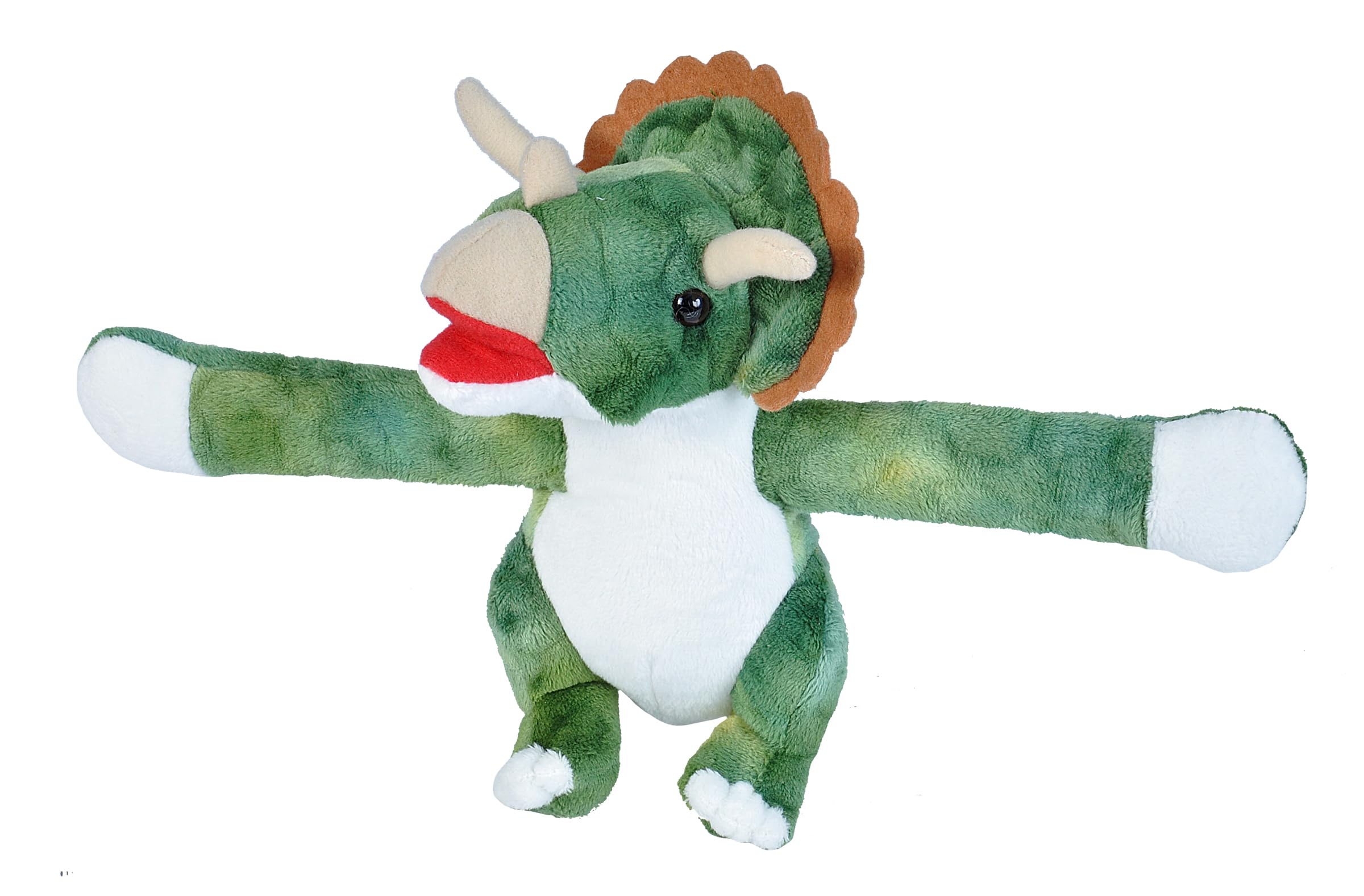 Juguete De Peluche Wild Republic Huggers Triceratops Con Pulsera Slap - Venta Internacional.