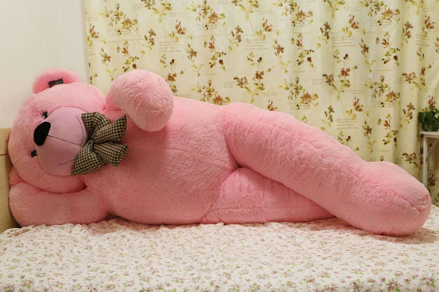 Foto 5 pulgar | Peluche Gigante Rosa Con Forma De Oso De Peluche Joyfay De 2 M (6.6 Pies) - Venta Internacional.