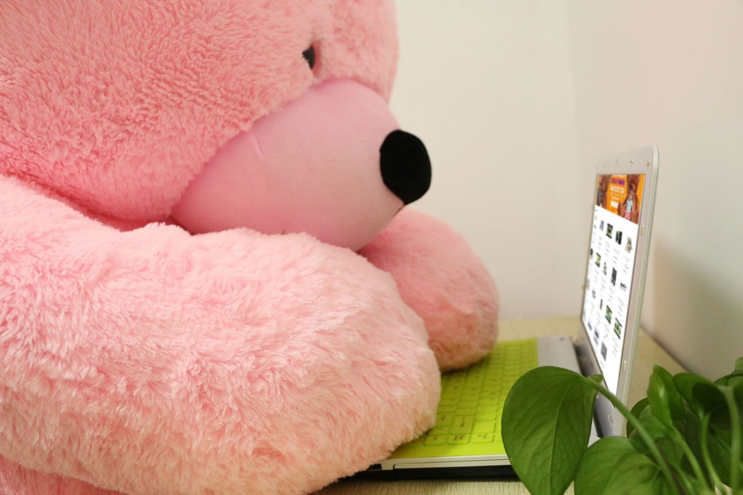 Foto 5 | Peluche Gigante Rosa Con Forma De Oso De Peluche Joyfay De 2 M (6.6 Pies) - Venta Internacional.