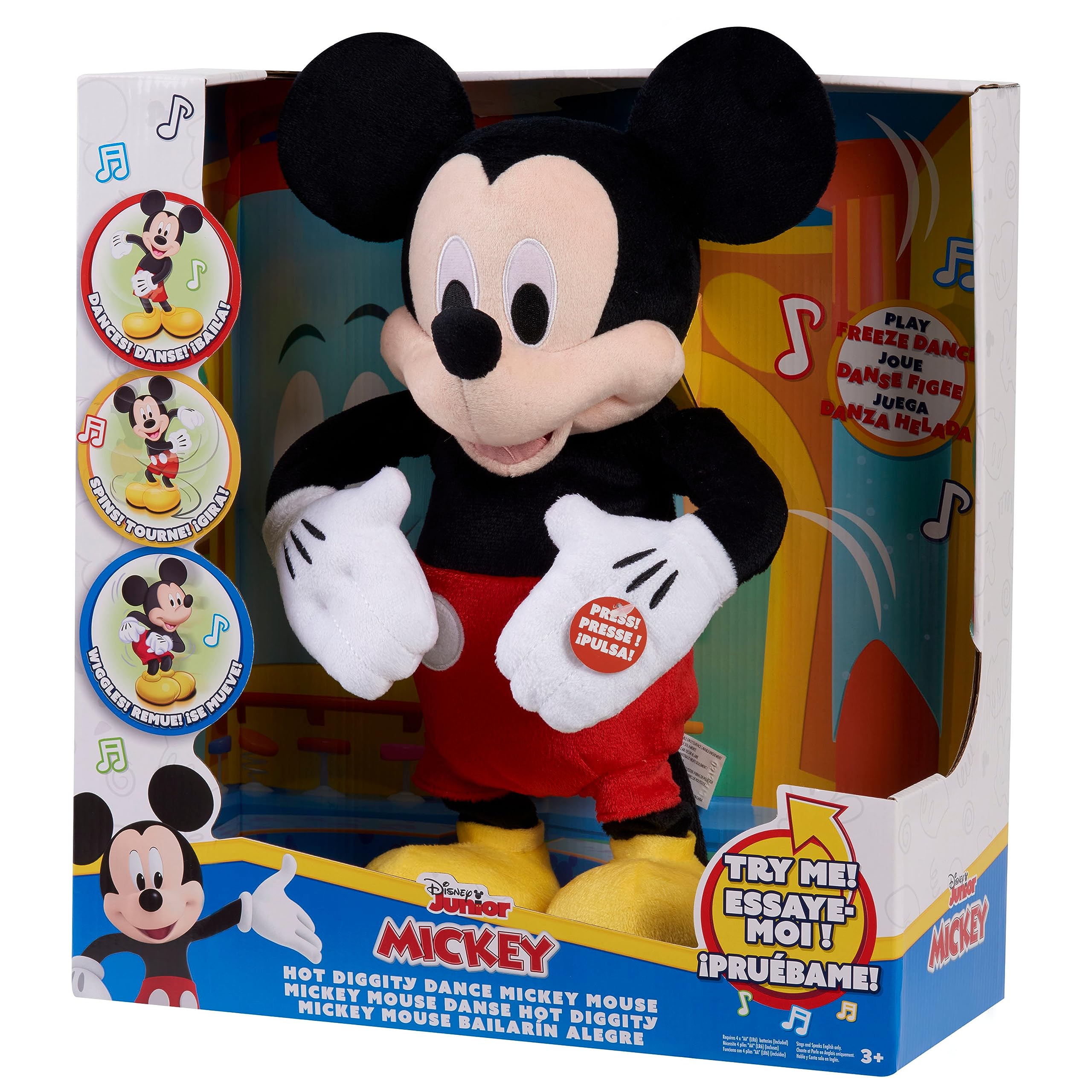 Foto 1 | Peluche Disney Junior Mickey Mouse Hot Diggity Dance - Venta Internacional.