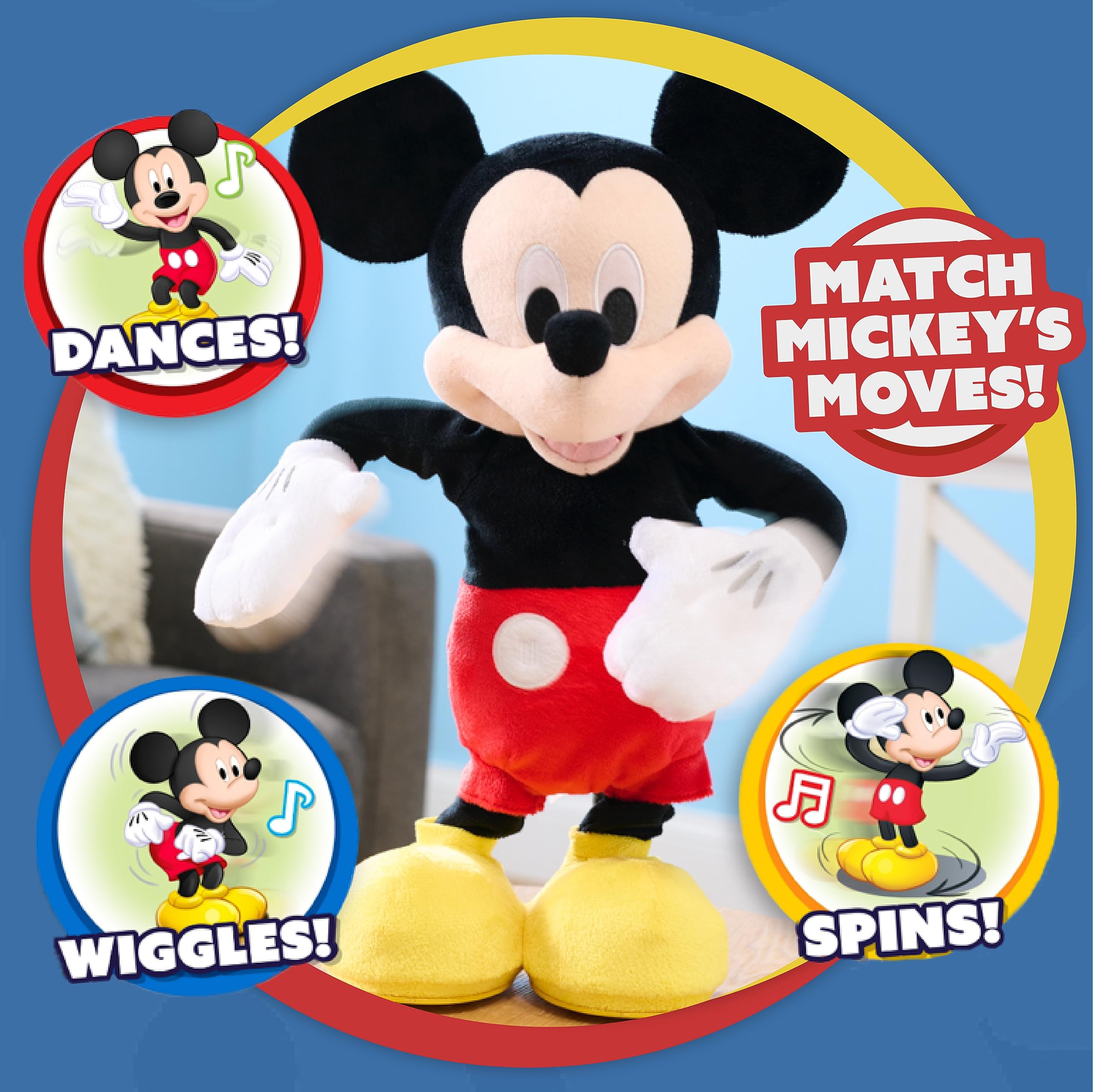 Foto 3 pulgar | Peluche Disney Junior Mickey Mouse Hot Diggity Dance - Venta Internacional.