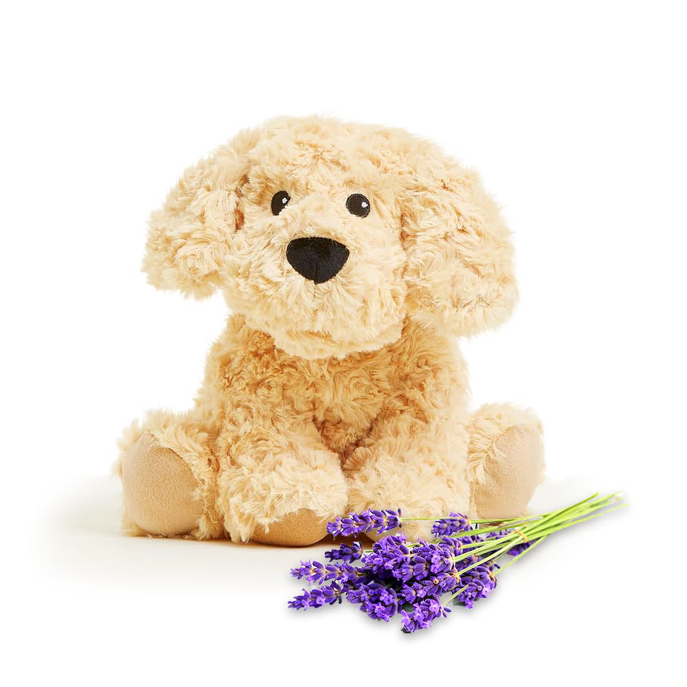 Peluche Warmies Golden Dog, Apto Para Microondas, Con Aroma A Lavanda - Venta Internacional.