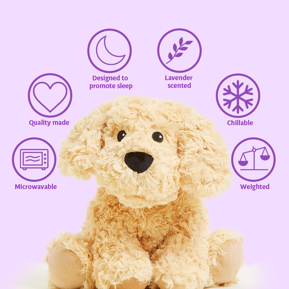 Foto 3 pulgar | Peluche Warmies Golden Dog, Apto Para Microondas, Con Aroma A Lavanda - Venta Internacional.