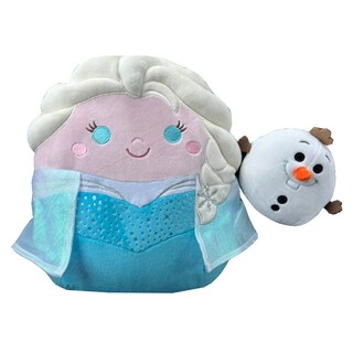 Foto 1 | Peluche De Peluche Squishmallows Disney Elsa Con Olaf, 25 Cm - Venta Internacional.