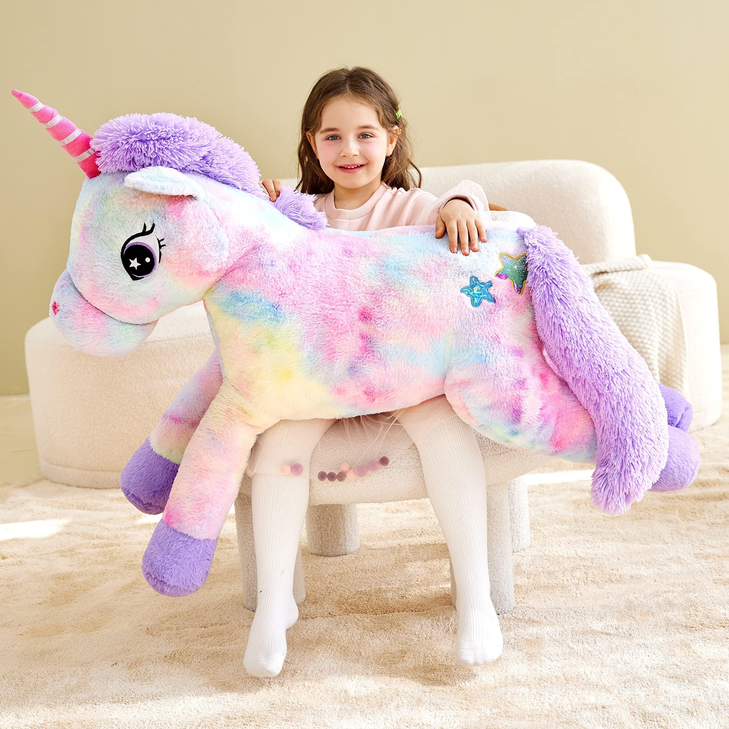 Foto 3 pulgar | Peluche Ikasa, Unicornio Gigante, 110 Cm, Multicolor - Venta Internacional.