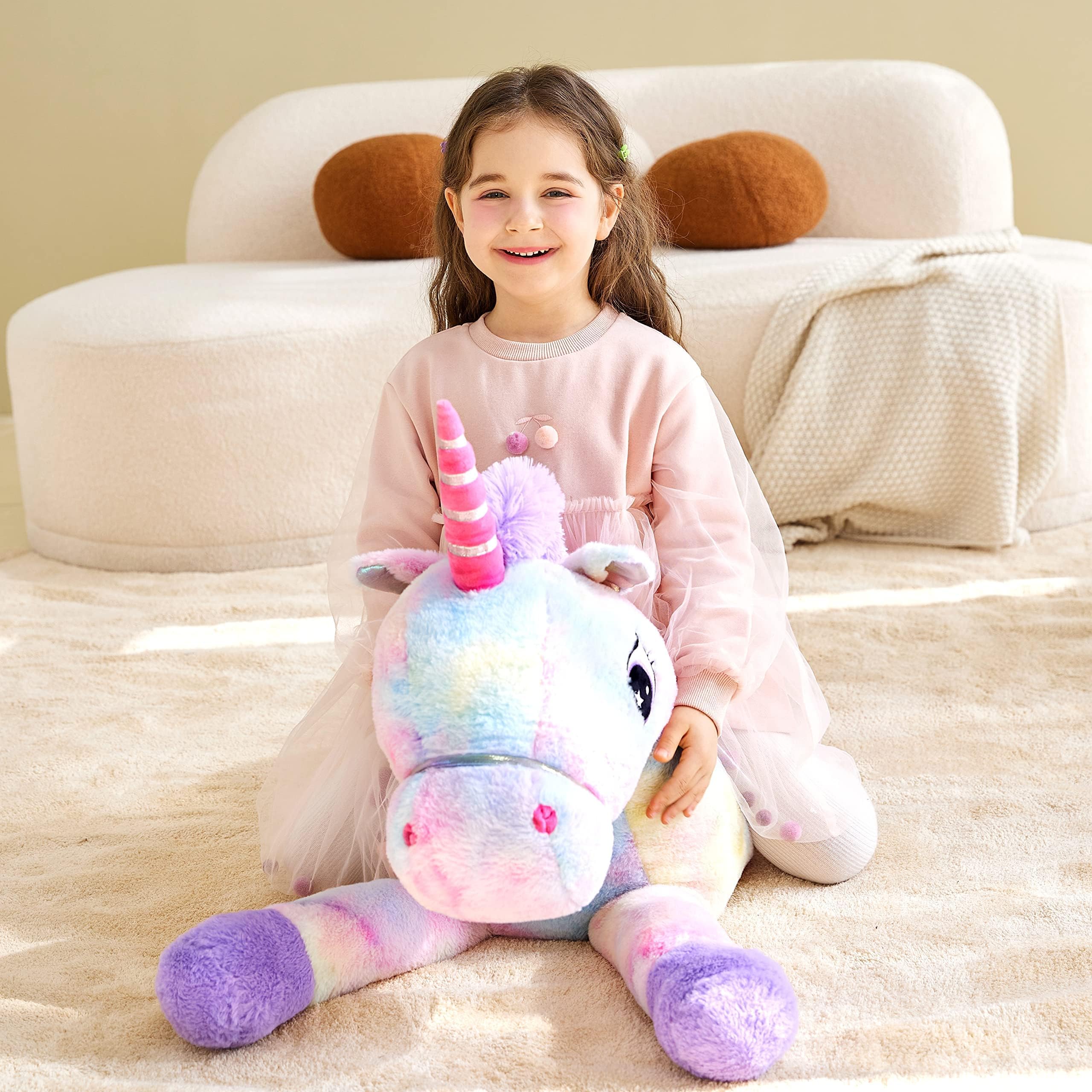 Foto 5 pulgar | Peluche Ikasa, Unicornio Gigante, 110 Cm, Multicolor - Venta Internacional.