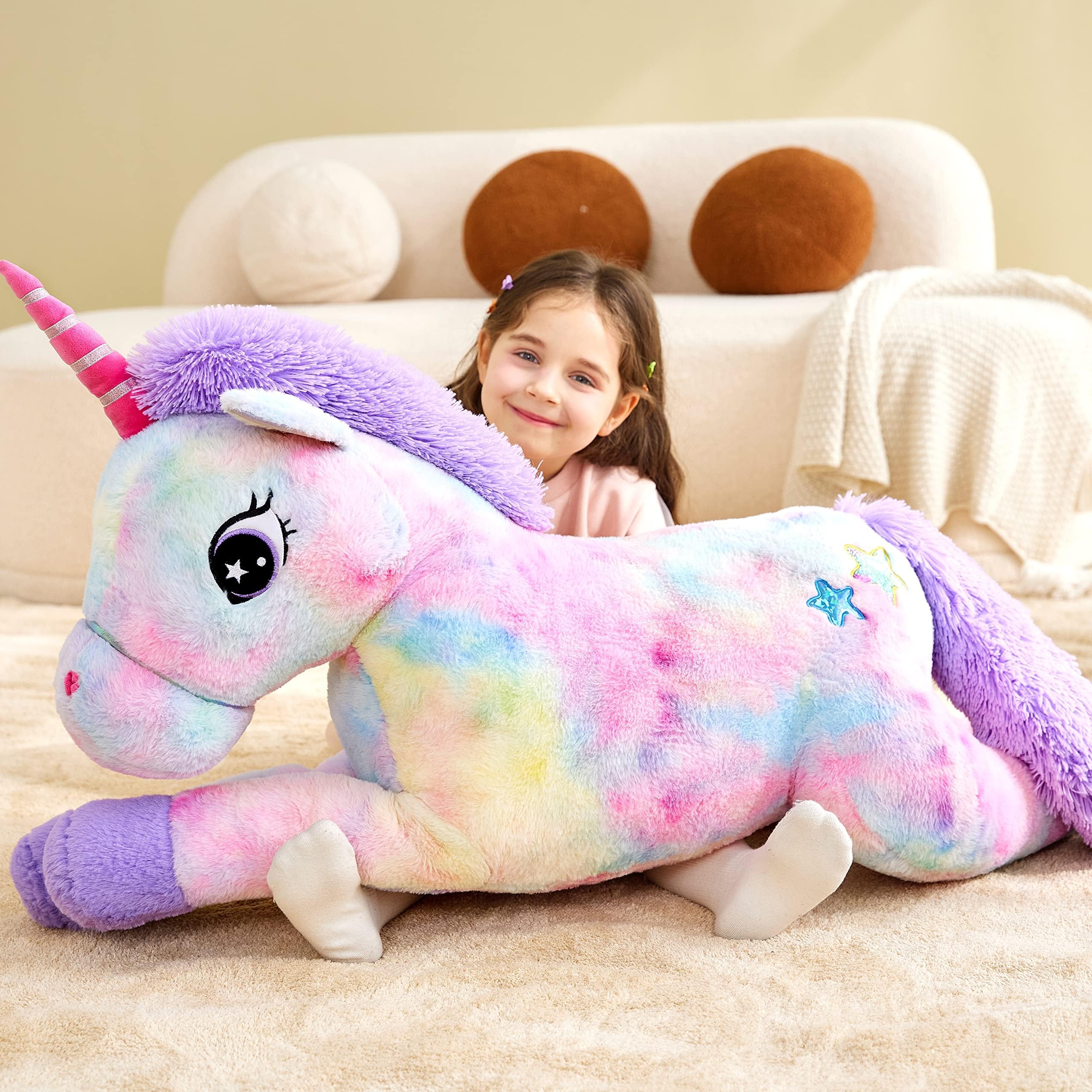Foto 6 pulgar | Peluche Ikasa, Unicornio Gigante, 110 Cm, Multicolor - Venta Internacional.