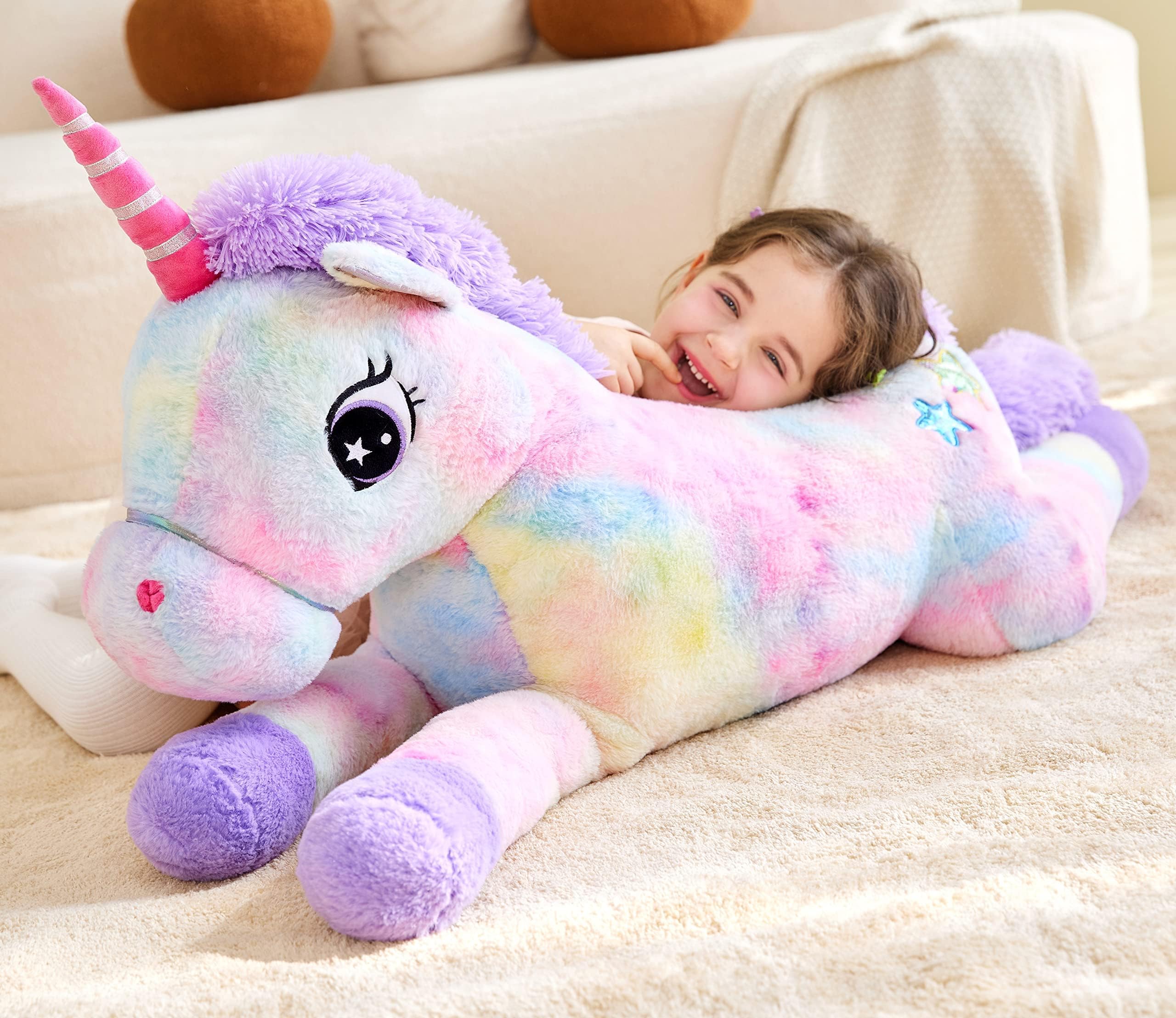 Foto 8 pulgar | Peluche Ikasa, Unicornio Gigante, 110 Cm, Multicolor - Venta Internacional.