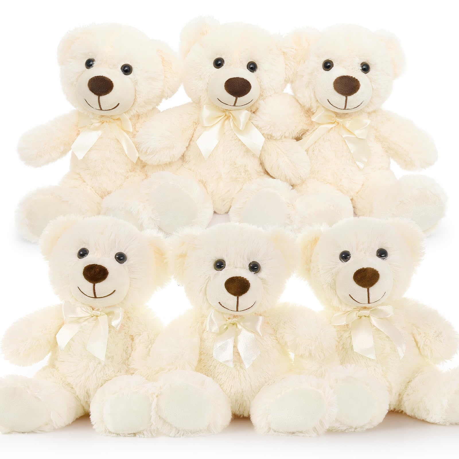 Foto 2 pulgar | Teddy Bear Morismos, Paquete De 6 Unidades, 14 Pulgadas, A Granel, Para Baby Shower Para Niños - Venta Internacional.