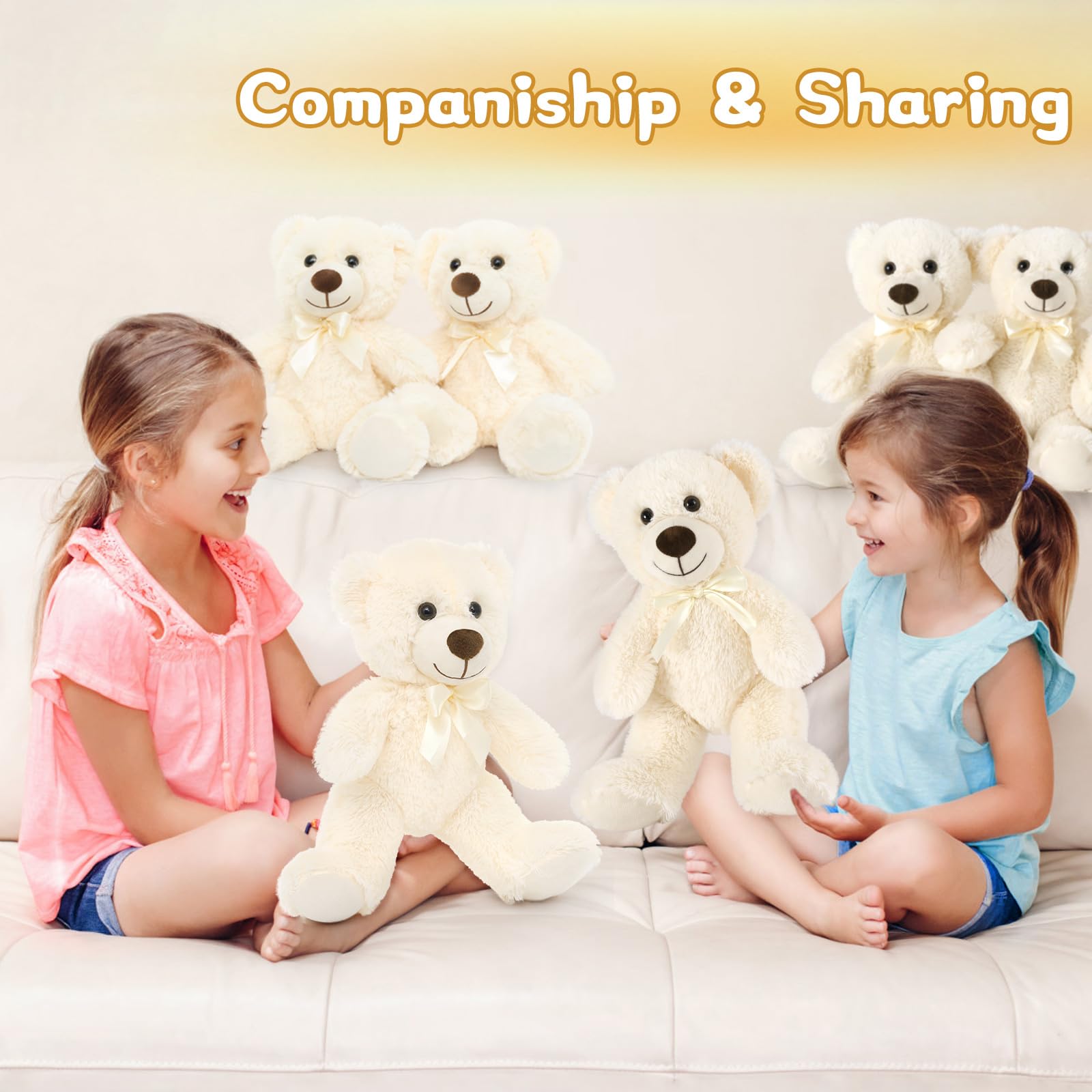 Foto 2 | Teddy Bear Morismos, Paquete De 6 Unidades, 14 Pulgadas, A Granel, Para Baby Shower Para Niños - Venta Internacional.
