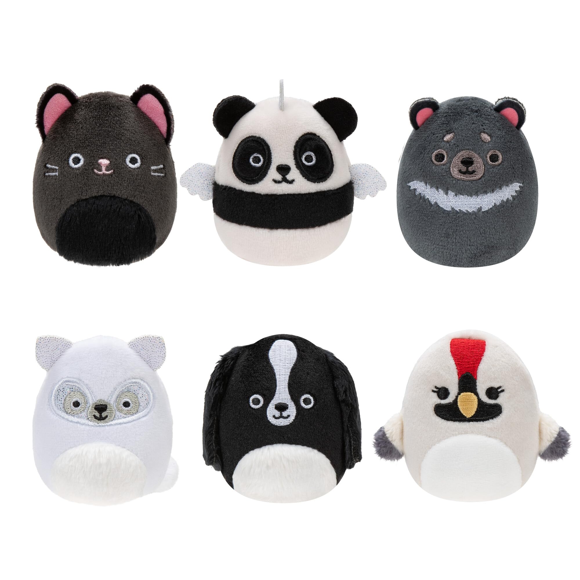 Foto 2 pulgar | Peluche Squishville De Original Squishmallows Black And White Squad De 2 Pulgadas - Venta Internacional.