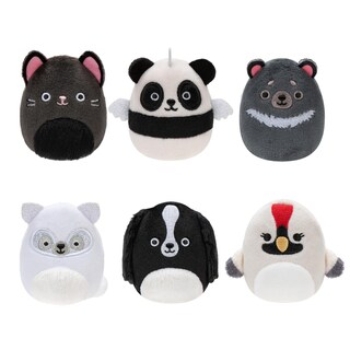 Foto 1 | Peluche Squishville De Original Squishmallows Black And White Squad De 2 Pulgadas - Venta Internacional.