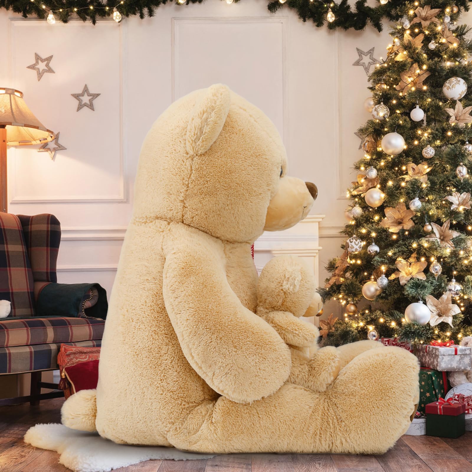 Foto 5 | Oso De Peluche Morismos Giant De 120 Cm Con Color Marrón Bebé - Venta Internacional.