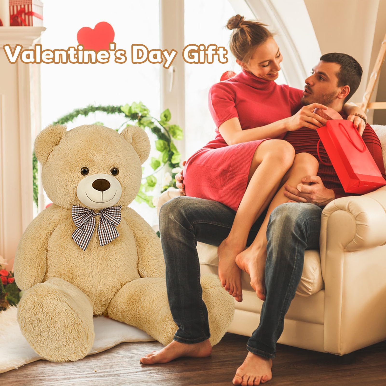 Foto 3 pulgar | Oso de Peluche Gigante Morismos 140 cm Marrón - Venta Internacional
