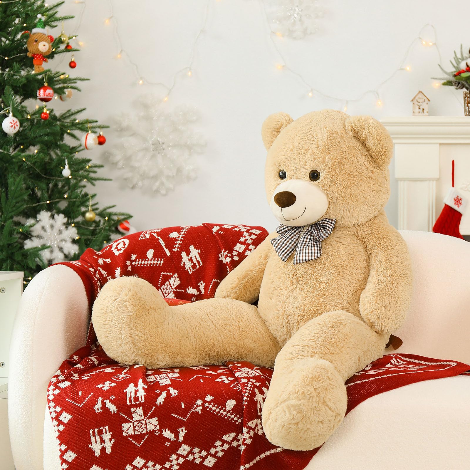 Foto 6 pulgar | Oso de Peluche Gigante Morismos 140 cm Marrón - Venta Internacional