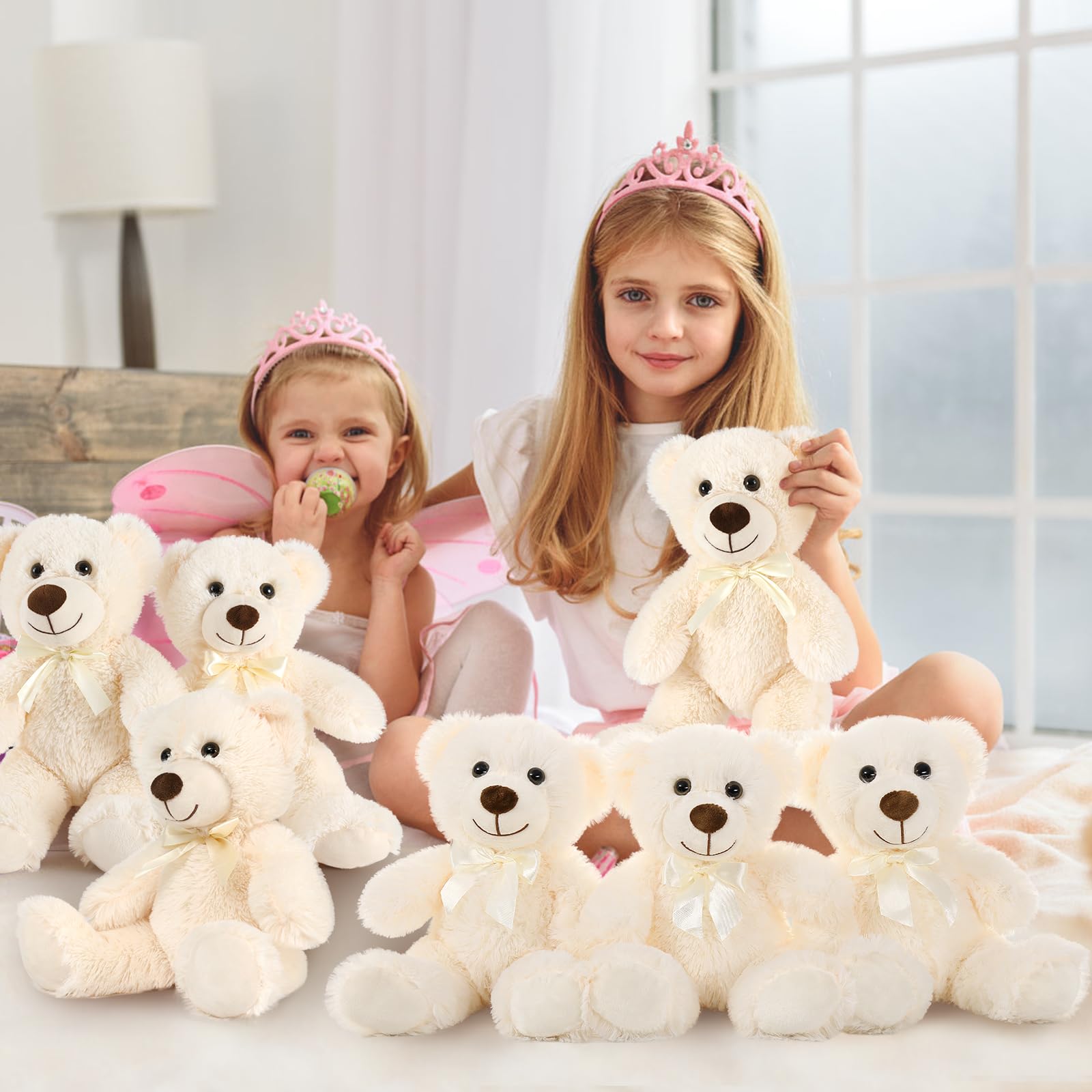 Foto 5 | Peluche Morismos, Oso De Peluche, Baby Shower, 14 Pulgadas, Paquete De 10 - Venta Internacional.