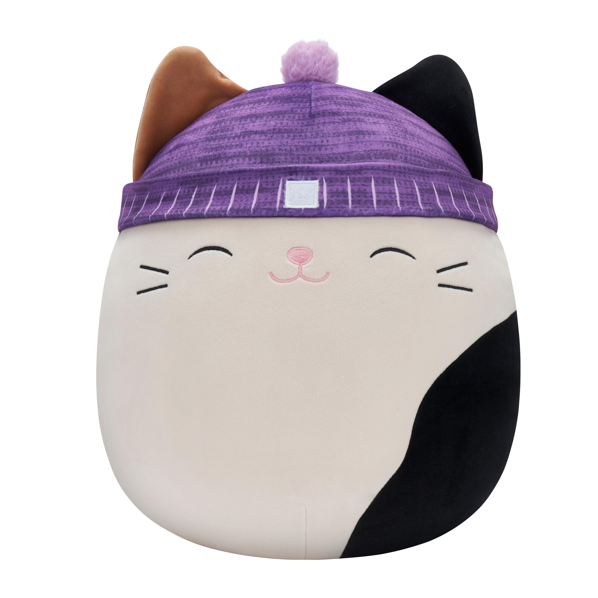 Sombrero De Peluche Squishmallows Original Cam Calicó Cat, 35 Cm, Color Morado - Venta Internacional.