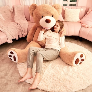 Foto 2 | Peluche Gigante Ikasa Con Forma De Oso De Peluche, 198 Cm, Color Marrón - Venta Internacional.