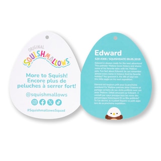 Foto 3 | Peluche Squishmallows Original Edward Bald Eagle 50 Cm - Venta Internacional.