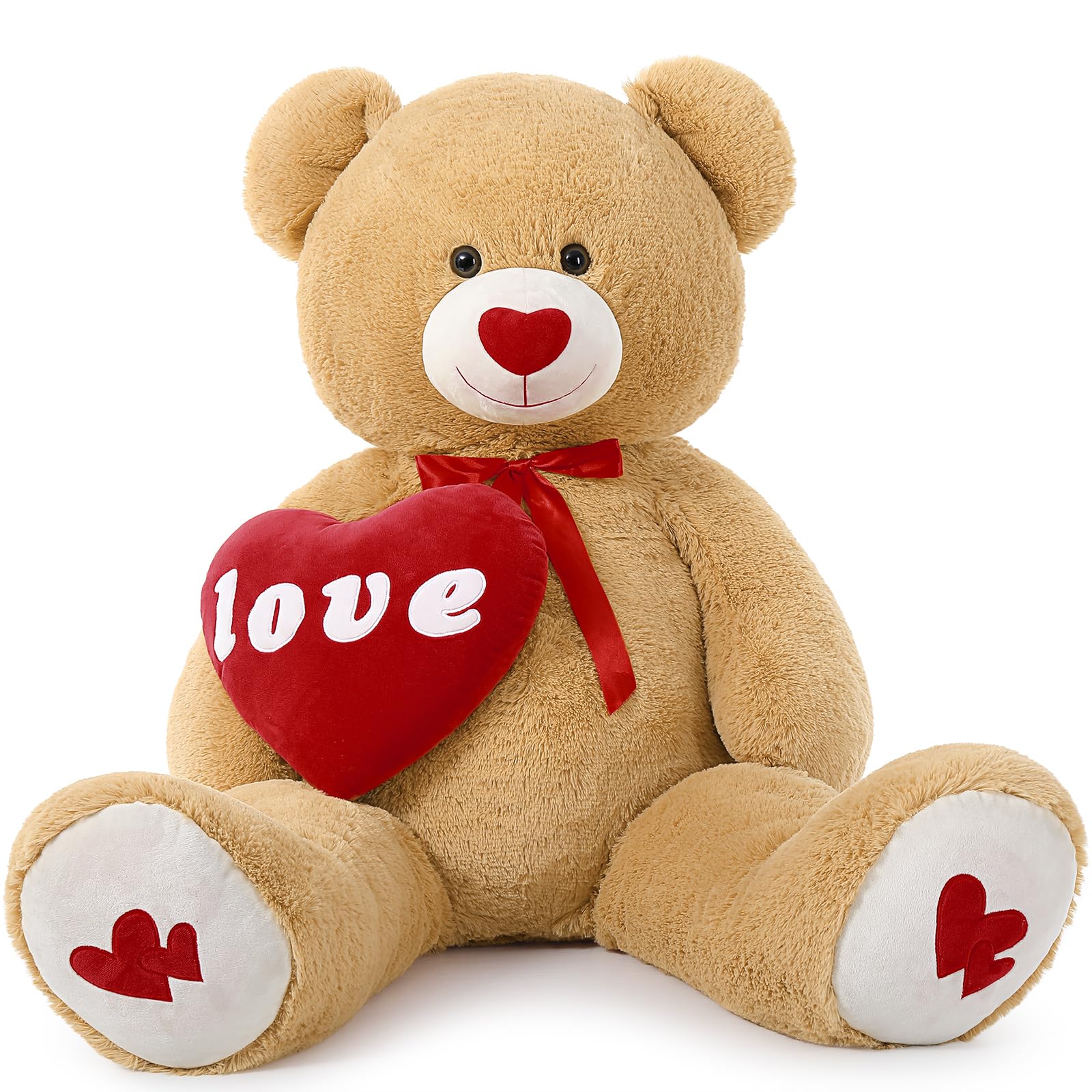 Foto 2 pulgar | Peluche Gigante Morismos con Forma de Corazón 120 Cm - Venta Internacional