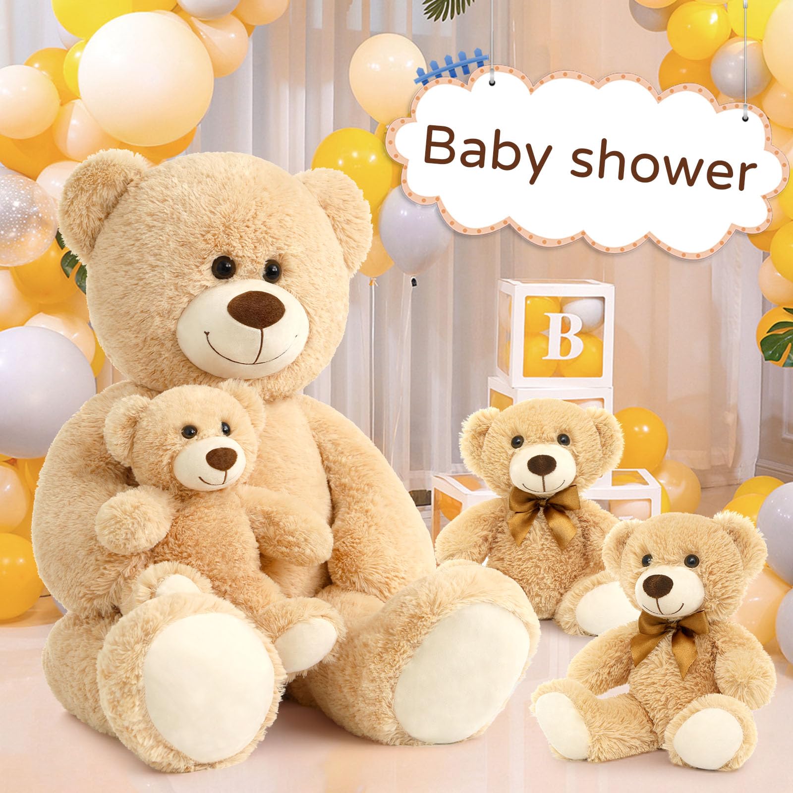 Foto 2 | Peluche De Peluche Morismos Giant Con Bebés De 100 Cm - Venta Internacional.