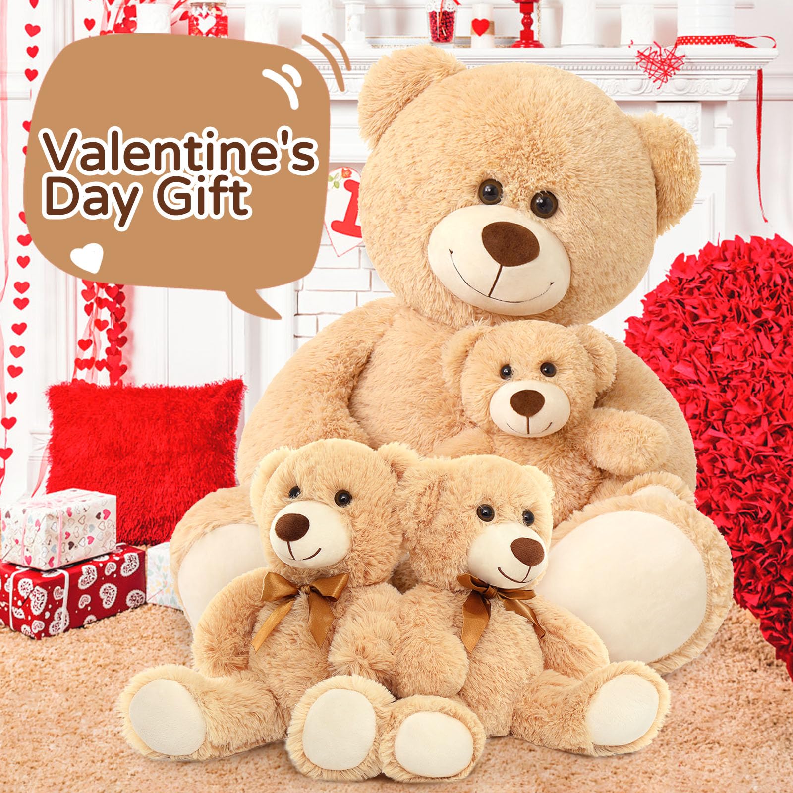 Foto 4 pulgar | Peluche De Peluche Morismos Giant Con Bebés De 100 Cm - Venta Internacional.
