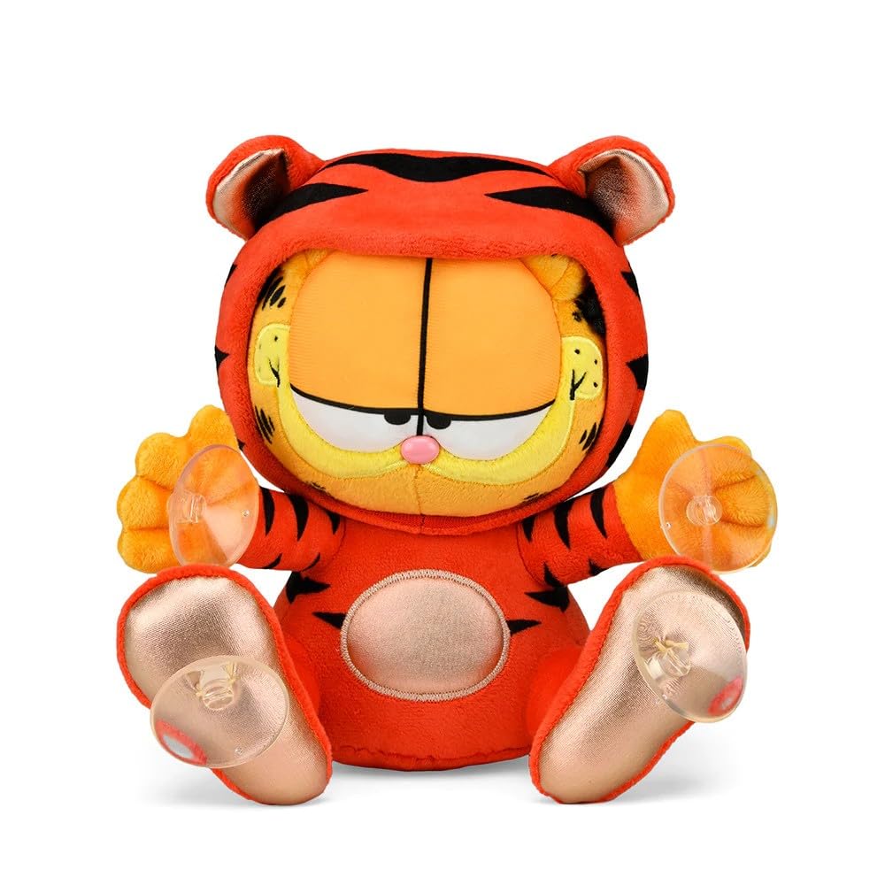Colgante De Ventana De Peluche Kidrobot Garfield Con El Año Del Tigre, 20 Cm - Venta Internacional.