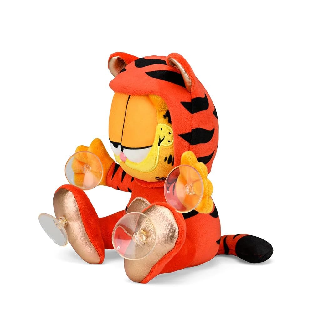 Foto 8 pulgar | Colgante De Ventana De Peluche Kidrobot Garfield Con El Año Del Tigre, 20 Cm - Venta Internacional.