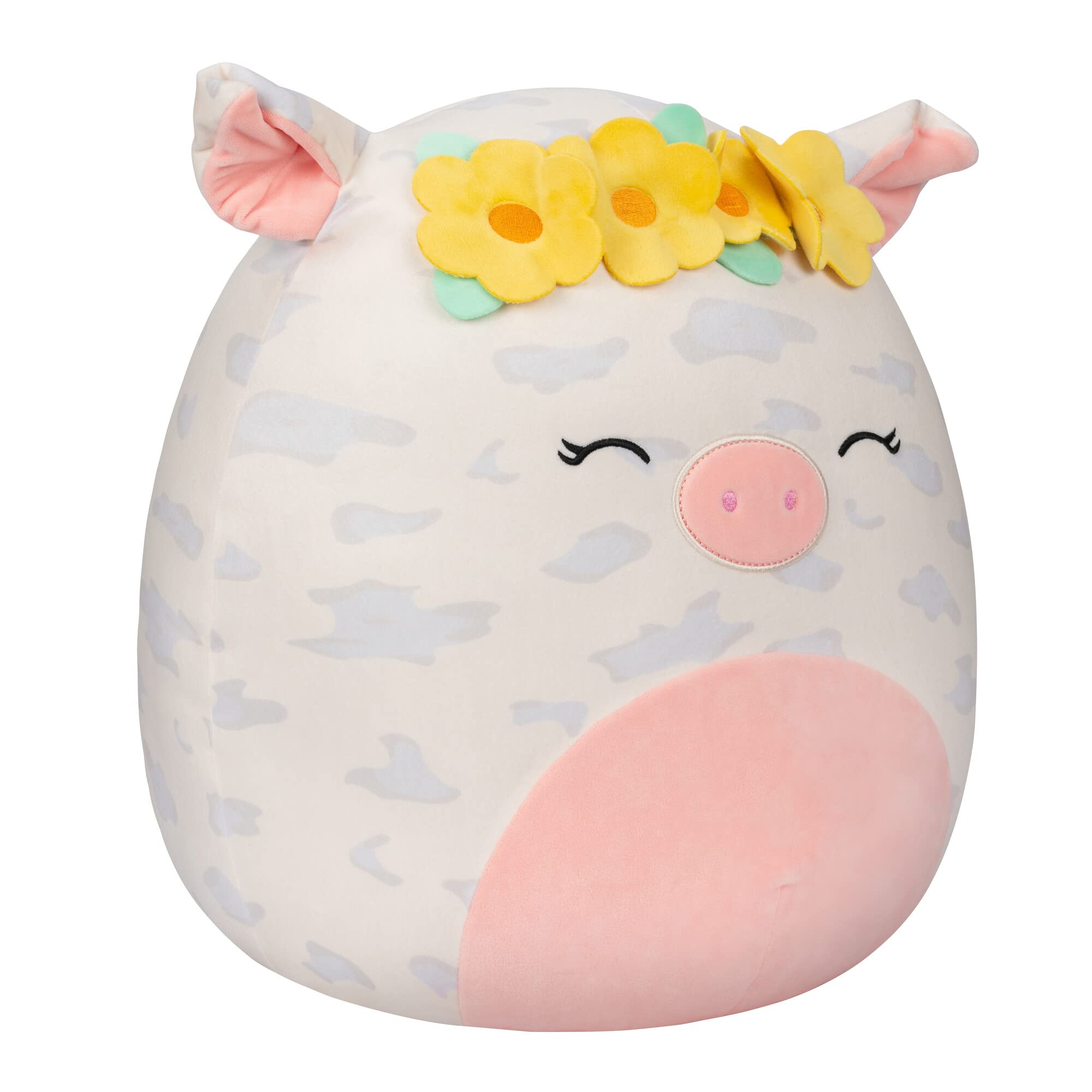 Foto 3 pulgar | Peluche Squishmallows Rosie Spotted Pig De 40 Cm Con Corona De Flores - Venta Internacional.