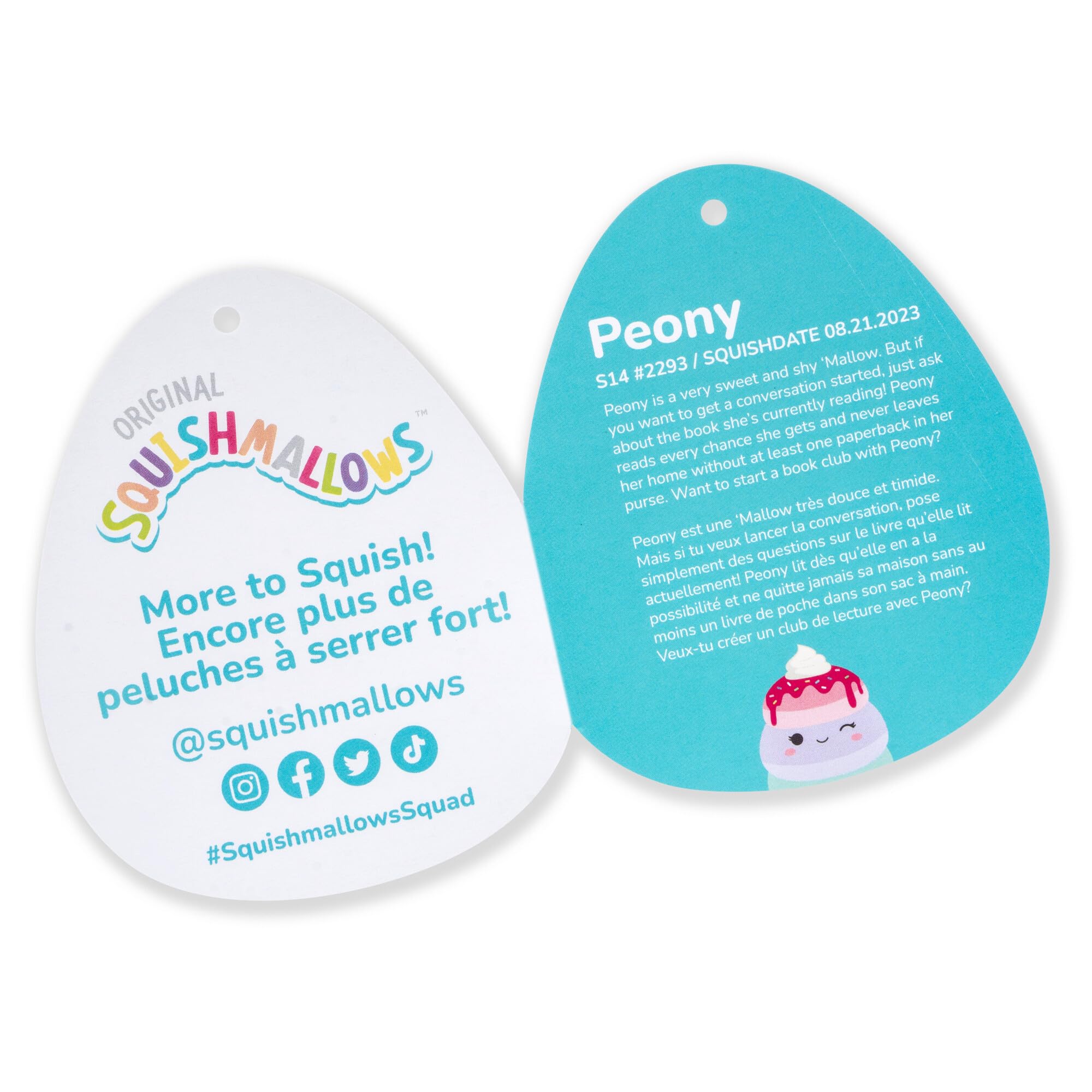 Foto 4 pulgar | Tortitas De Unicornio Con Forma De Peonía Originales De Peluche Squishmallows, 35 Cm - Venta Internacional.
